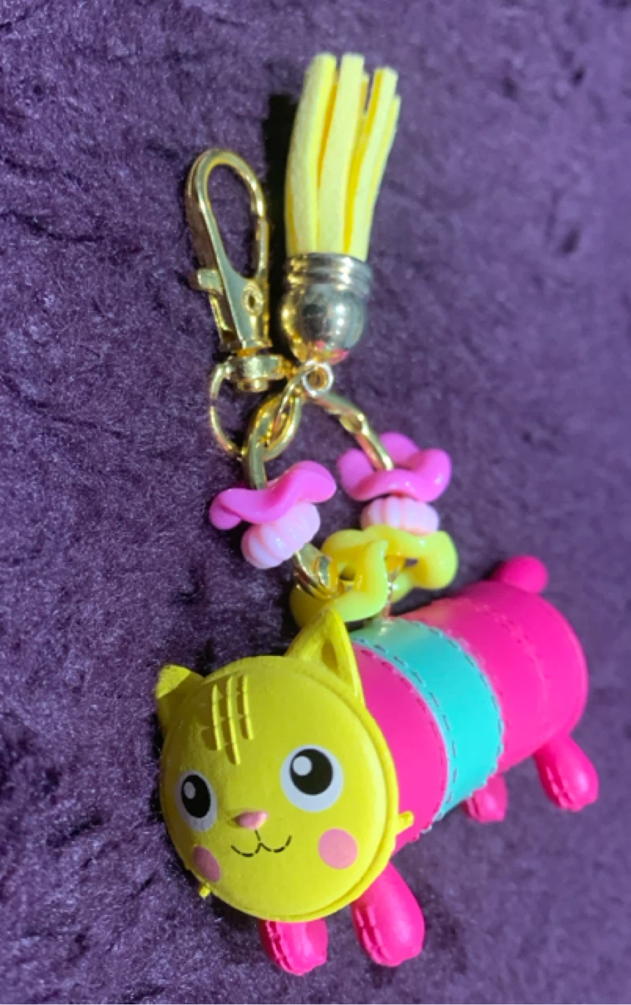 Cat Keychain with Tassel