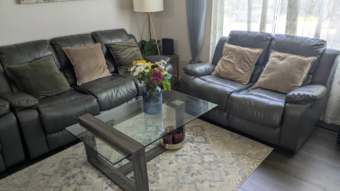Leather sofa