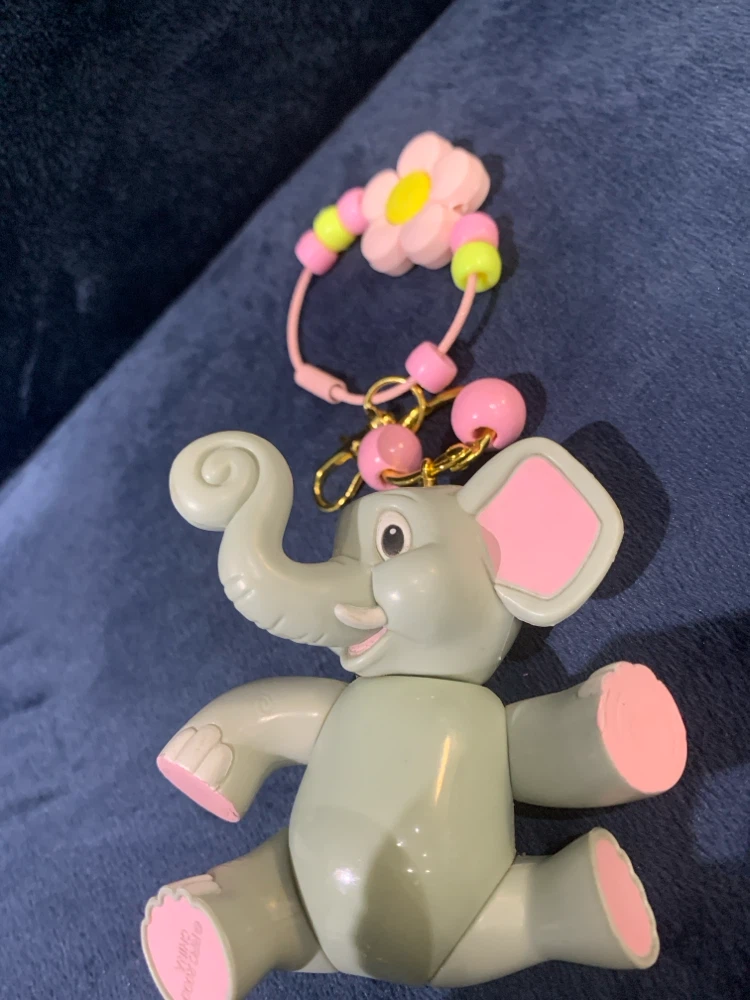 Elephant Keychain with Flower Charm - photo 2
