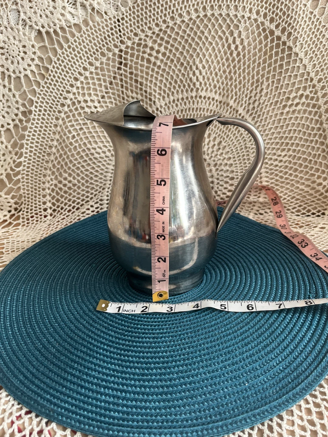 Stainless Steel Pitcher, 7 inches tall - photo 2