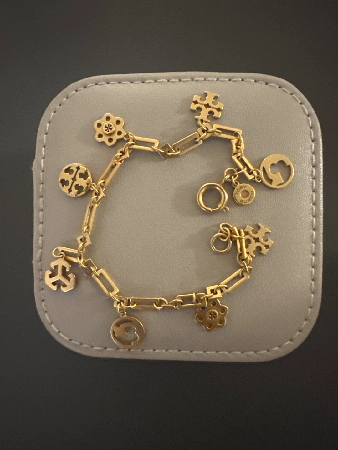 Tory Burch Charm Bracelet Gold Tone