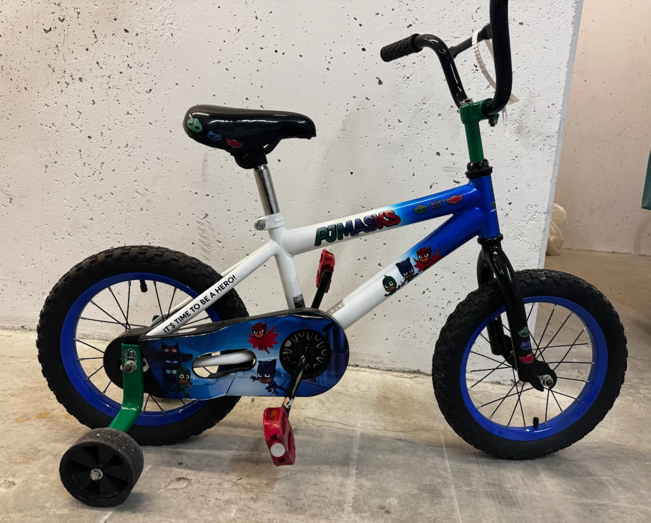 PJ Masks Kids Bike with Training Wheels