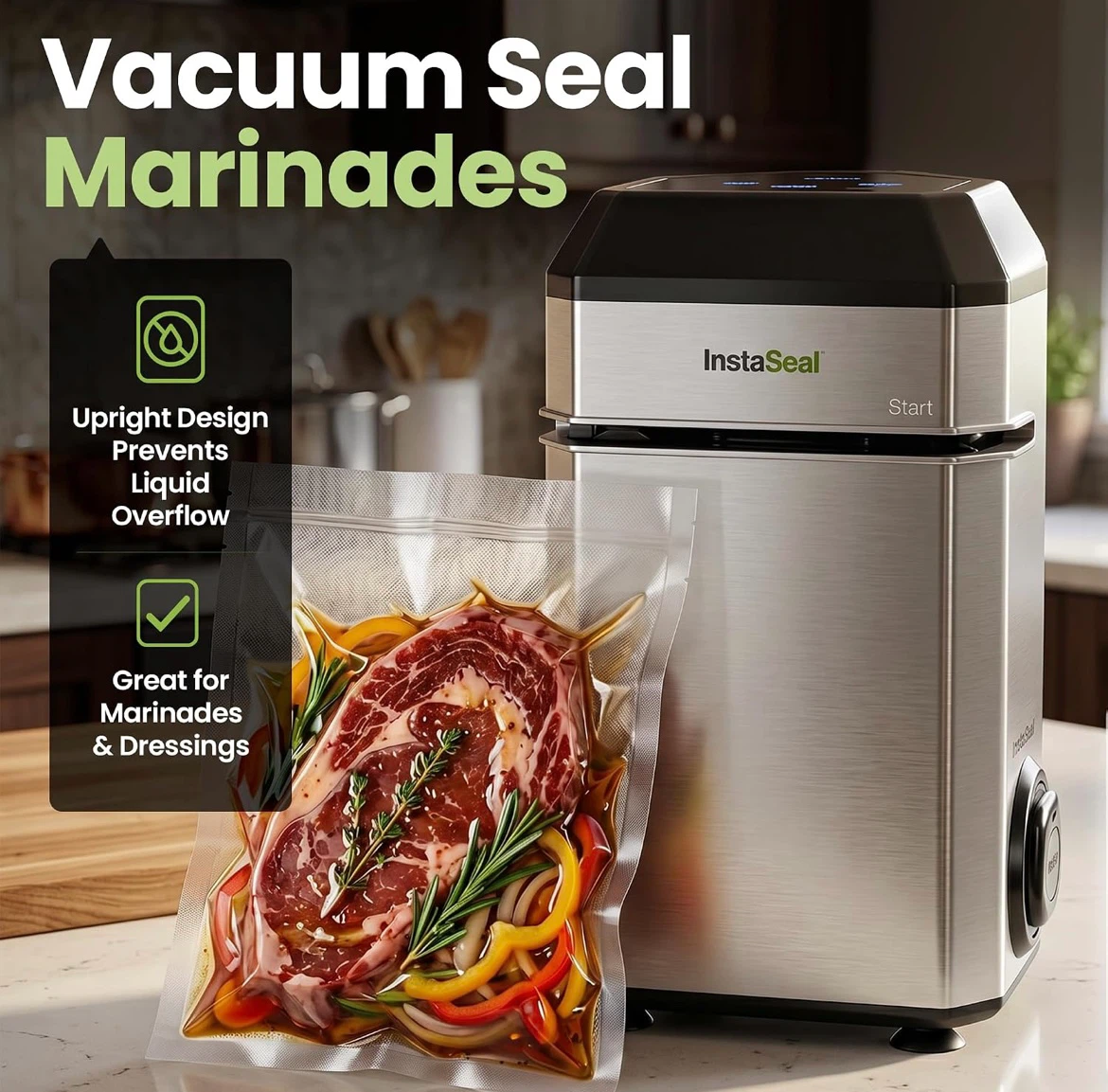InstaSeal Vacuum Sealer with 12 Bags - photo 4