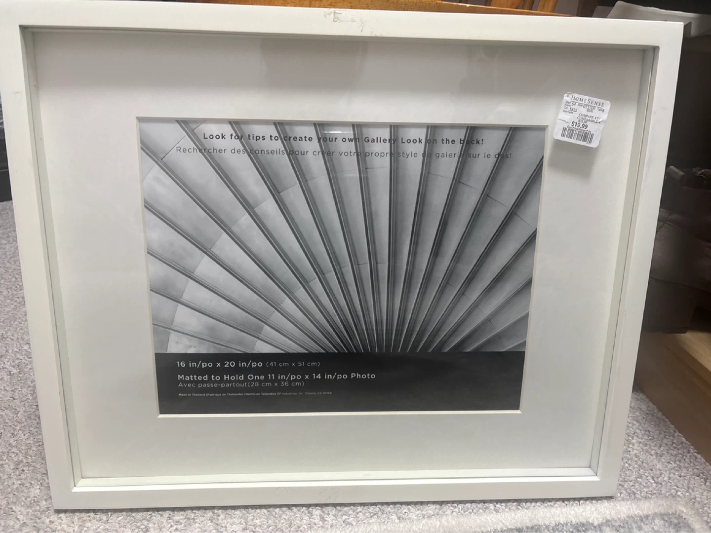 Homesense White Photo Frame 16x20 inch
