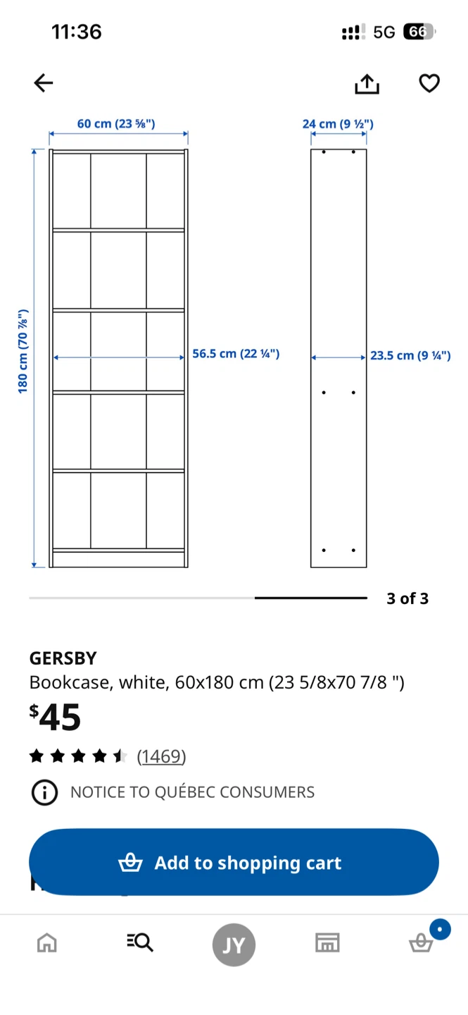 IKEA GERSBY Bookcase - White - photo 2