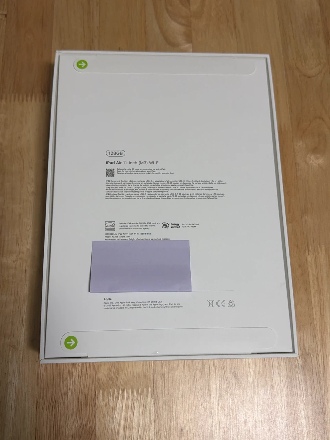 *sealed* Apple iPad Air 11-inch (M3 Wi-Fi) 128GB Blue - photo 2