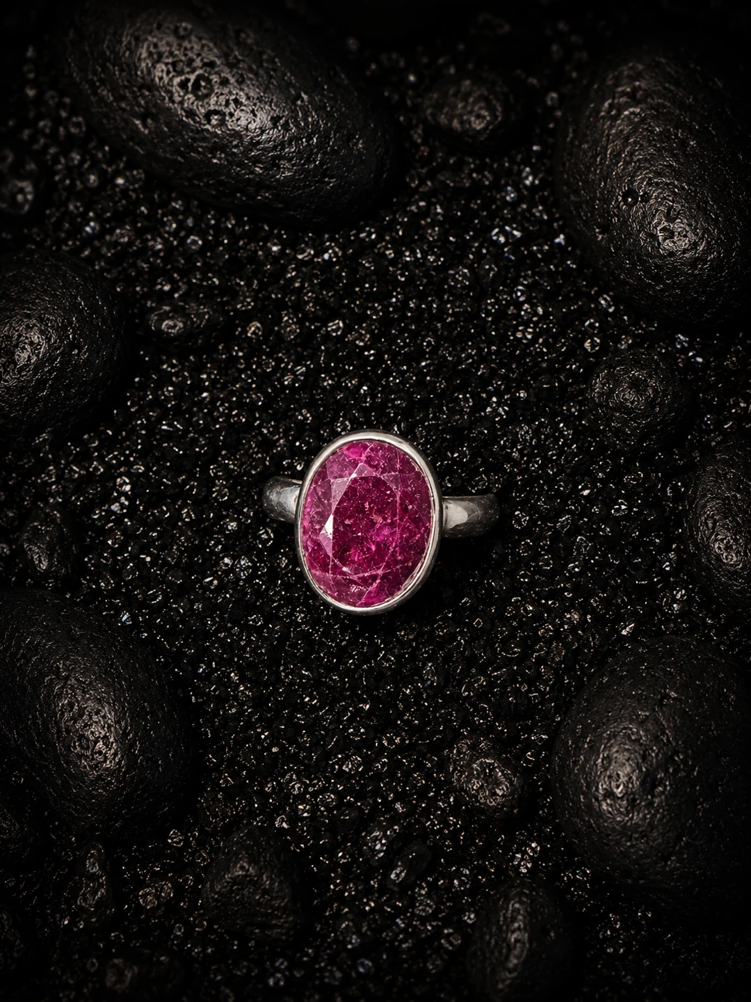 Oval Ruby Gemstone Ring