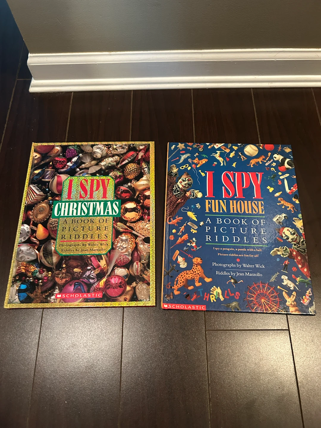 I SPY Christmas and Fun House Picture Riddle Books Set