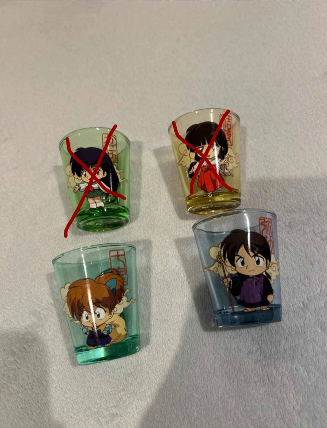 Inuyasha Shot Glasses
