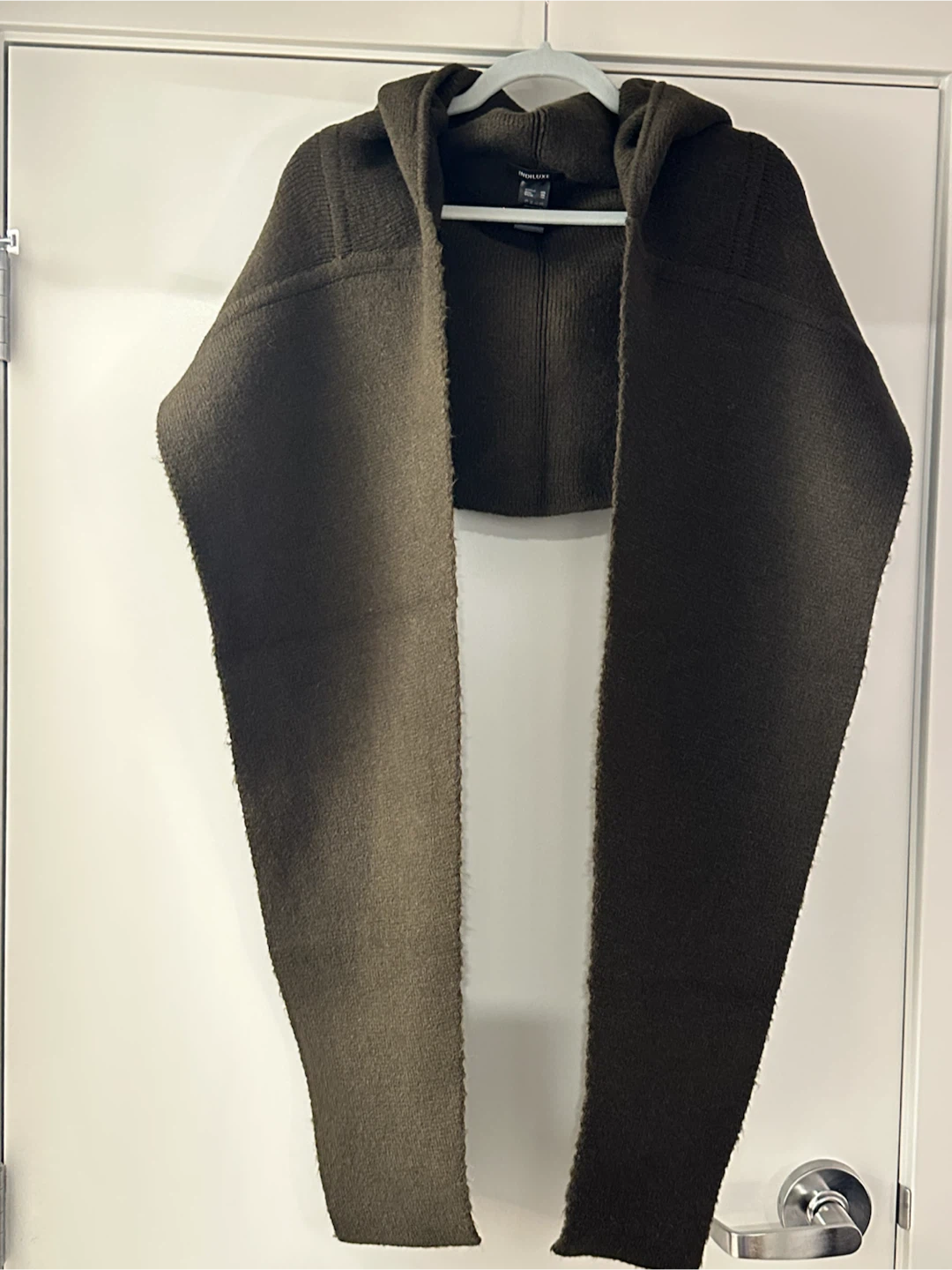 NEW Korean brand - Hooded Knit Scarf Brown - photo 4