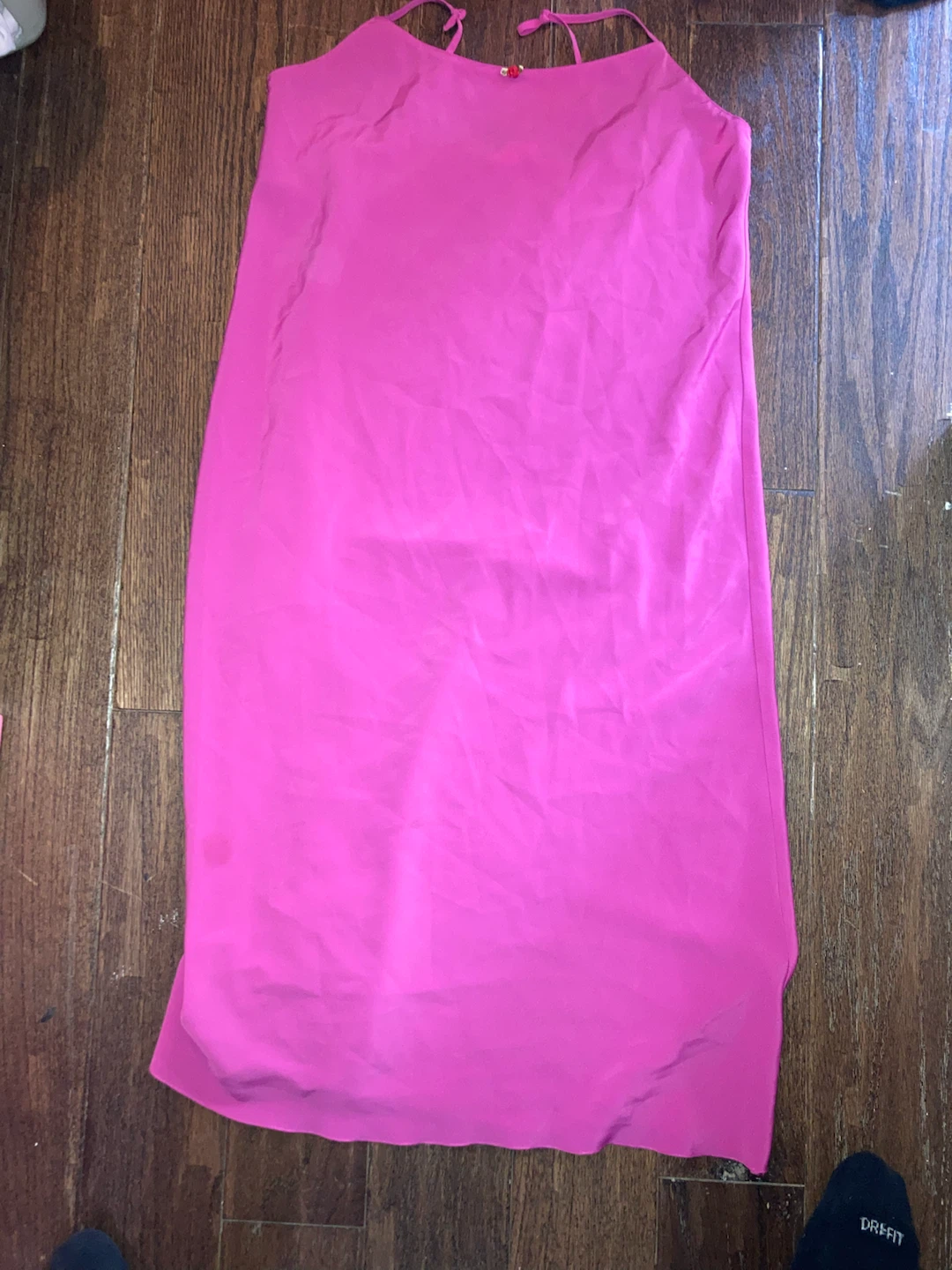 Hot Pink Spaghetti Strap Dress