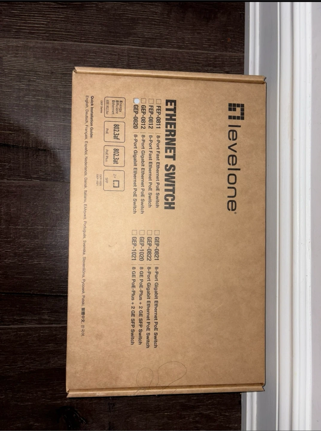 LevelOne 8-Port Gigabit Ethernet PoE Switch GEP-0820