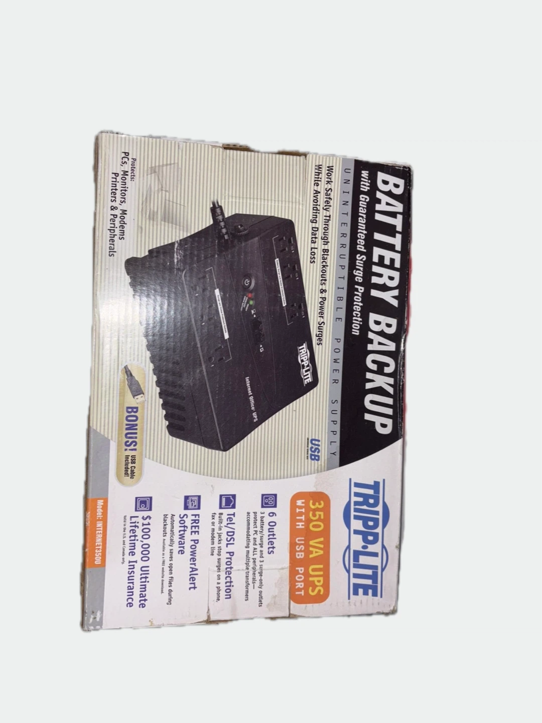 TRIPP-LITE 350 VA Battery Backup
