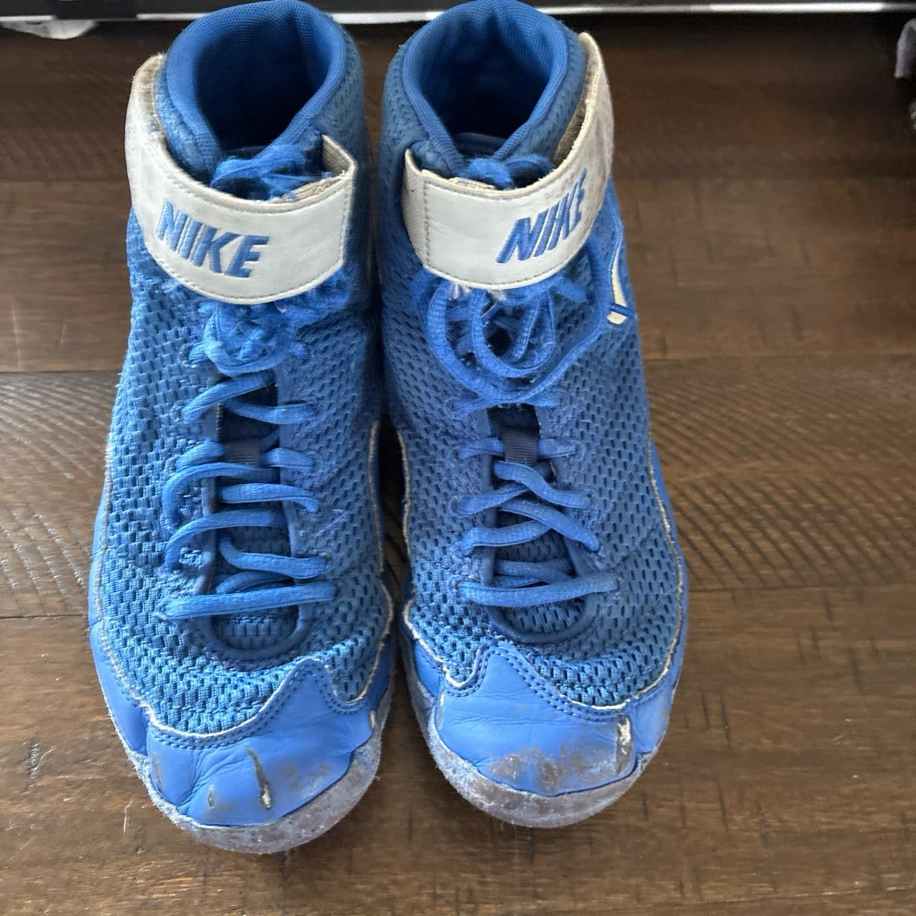 blue nike inflict wrestling shoes 7.5 mens