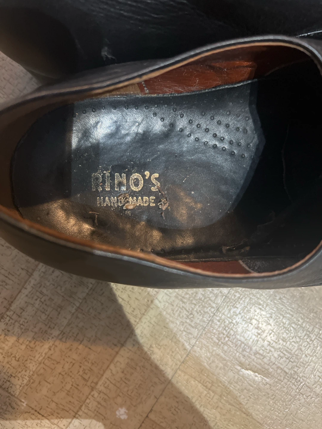 RINO'S Handmade Black Leather Dress Shoes - photo 4