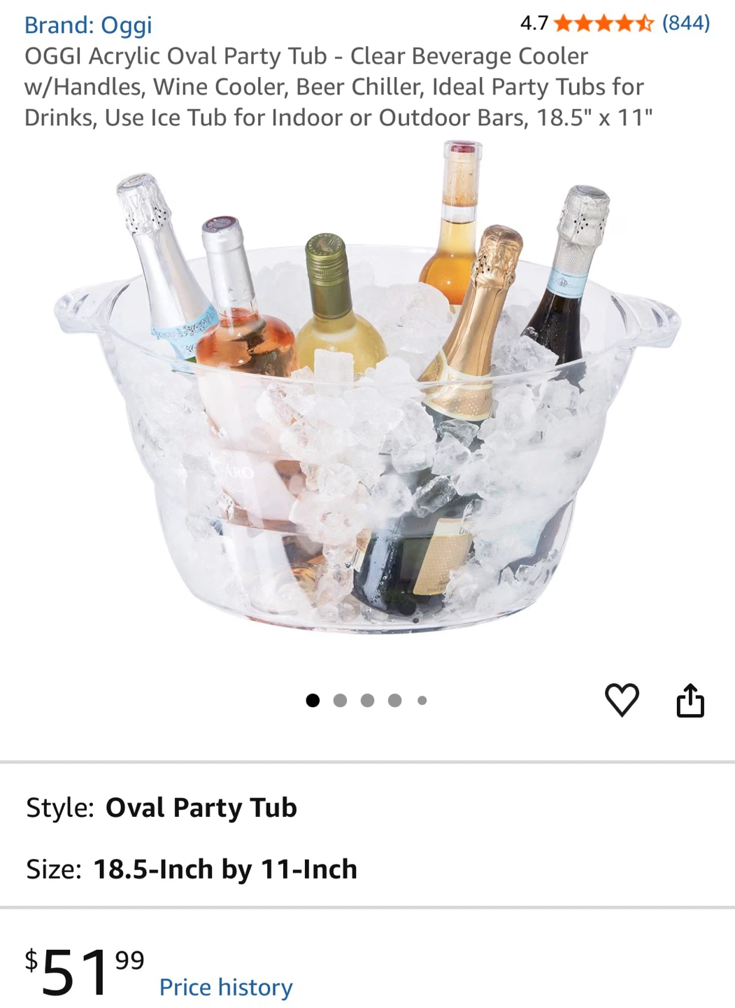Acrylic Drink Bucket