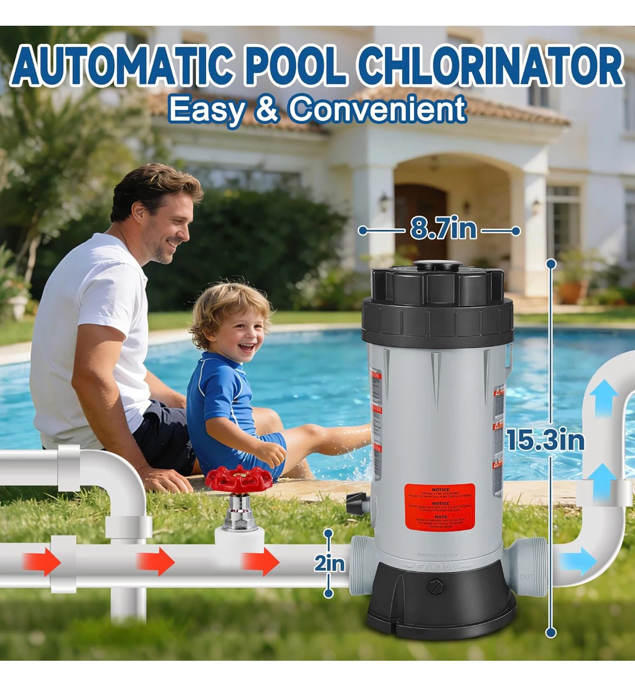 Distributeur automatique de chlore pour piscine - photo 3