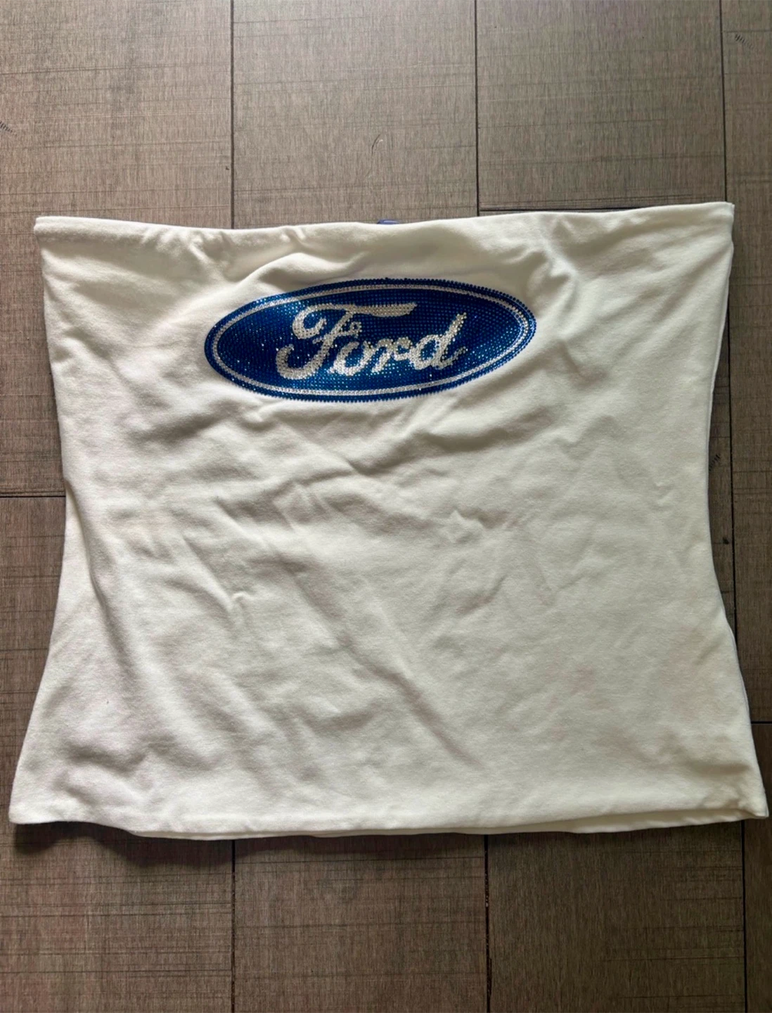FORD Logo Rhinestone Tube Top y2k - photo 2