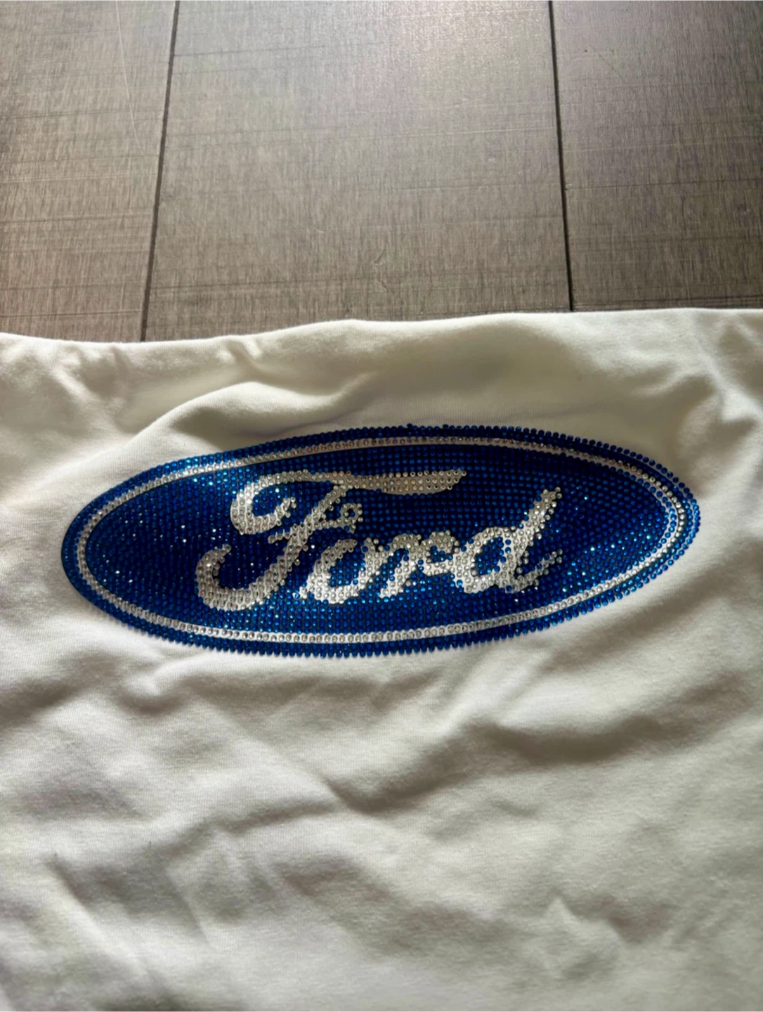 FORD Logo Rhinestone Tube Top y2k - photo 4