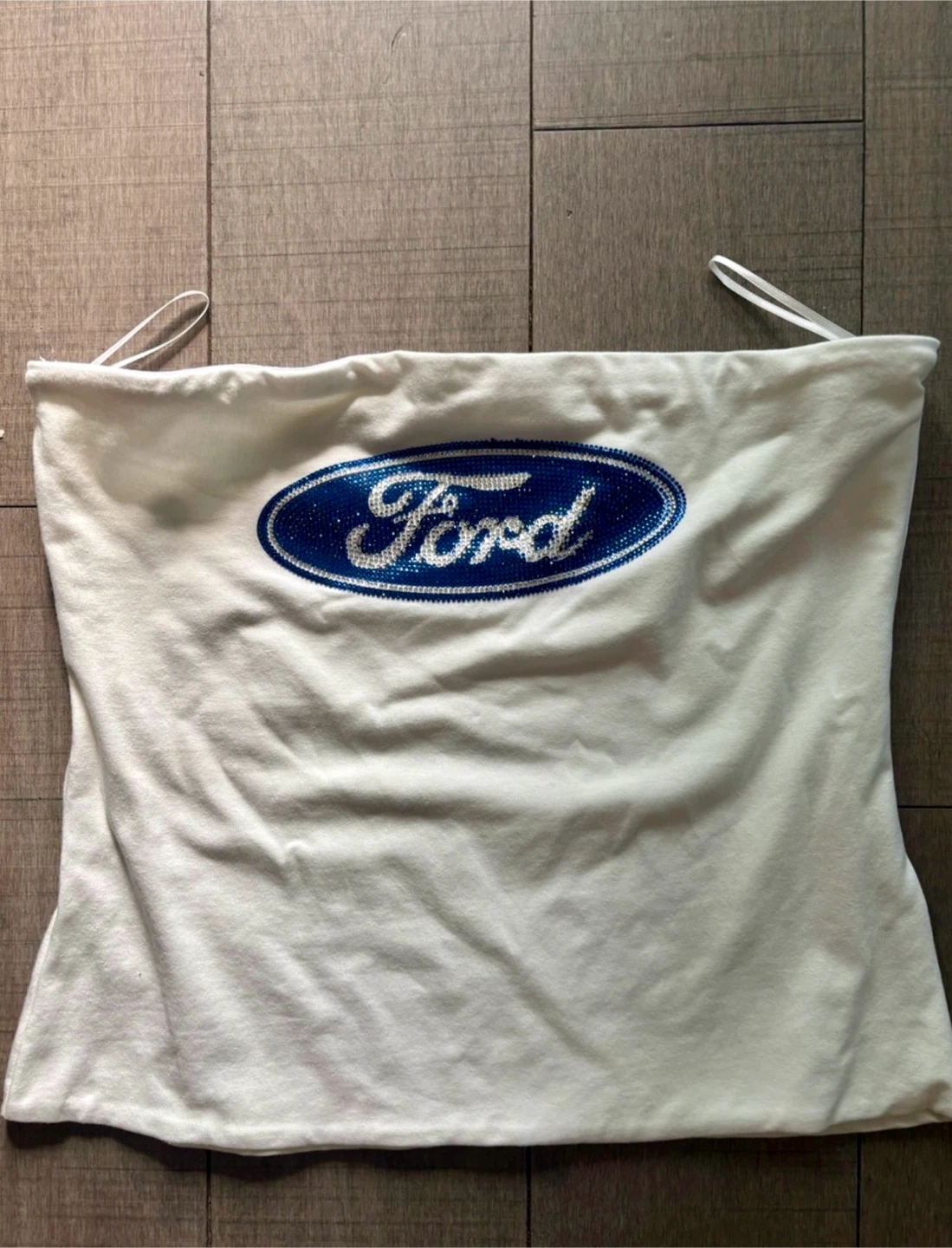 FORD Logo Rhinestone Tube Top y2k - photo 5