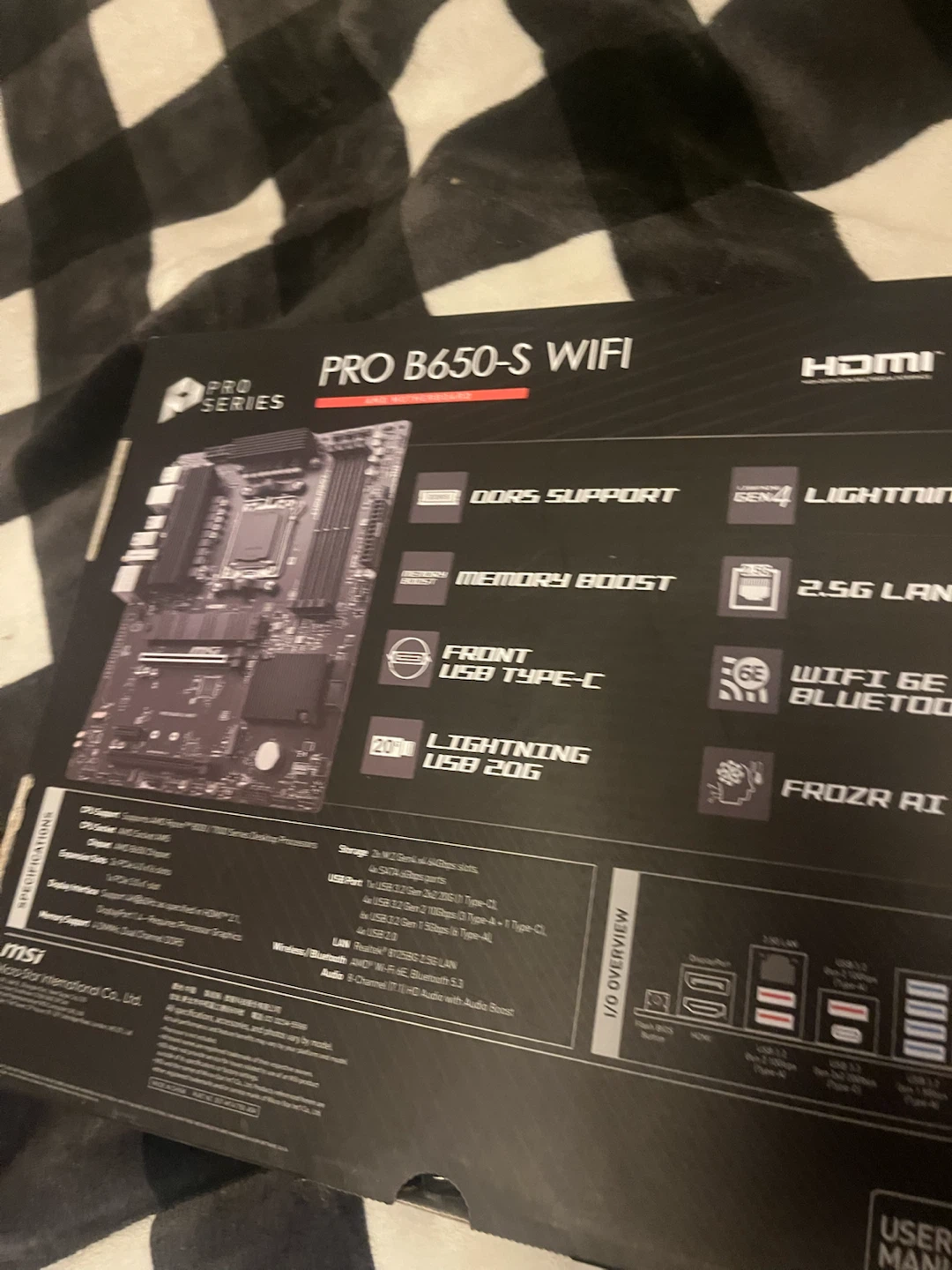 Pro series b650-s wifi msi