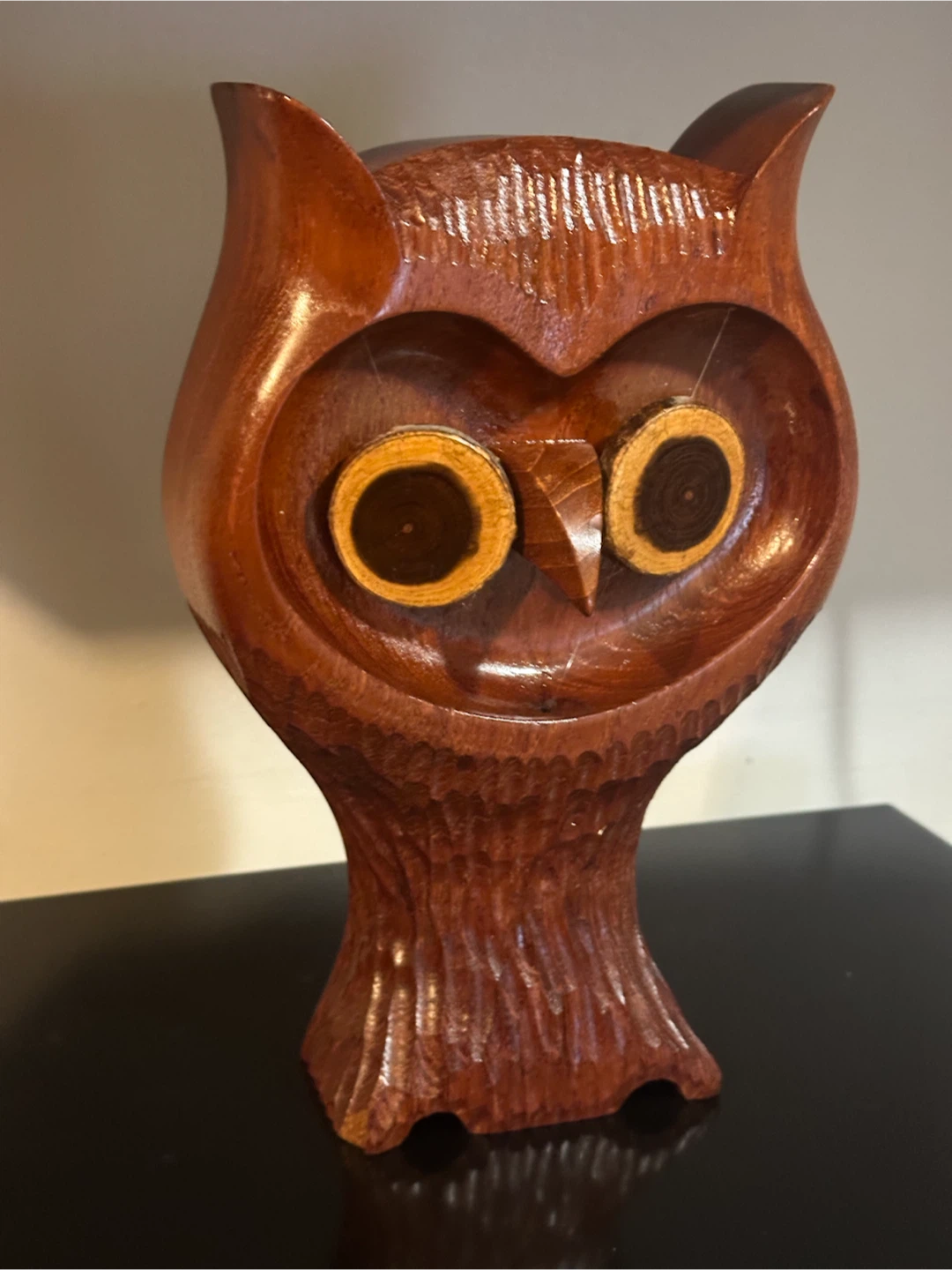 Rare Mid Century Signed Teak Owl by Don Head - photo 2