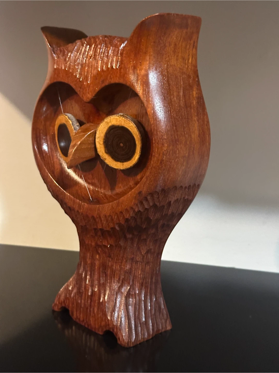 Rare Mid Century Signed Teak Owl by Don Head - photo 3
