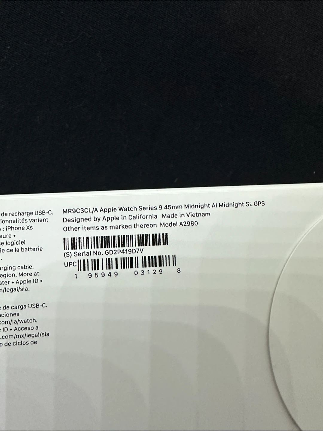 Apple Watch Series 9 45mm Midnight AL GPS - photo 3