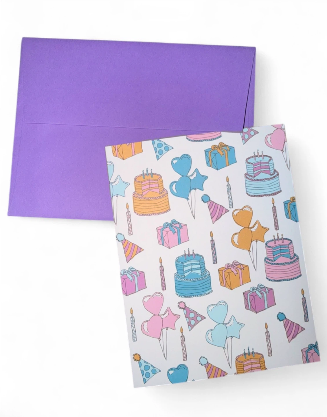 NEW Ash + Chess Birthday Card & Purple Envelope