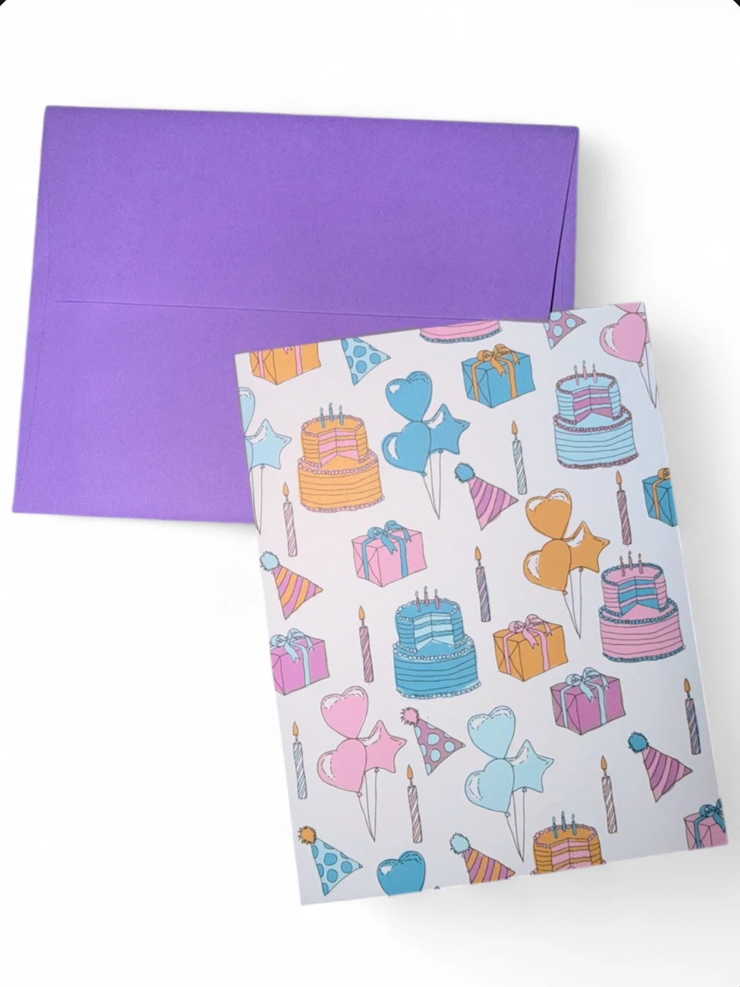 NEW Ash + Chess Birthday Card & Purple Envelope - photo 3
