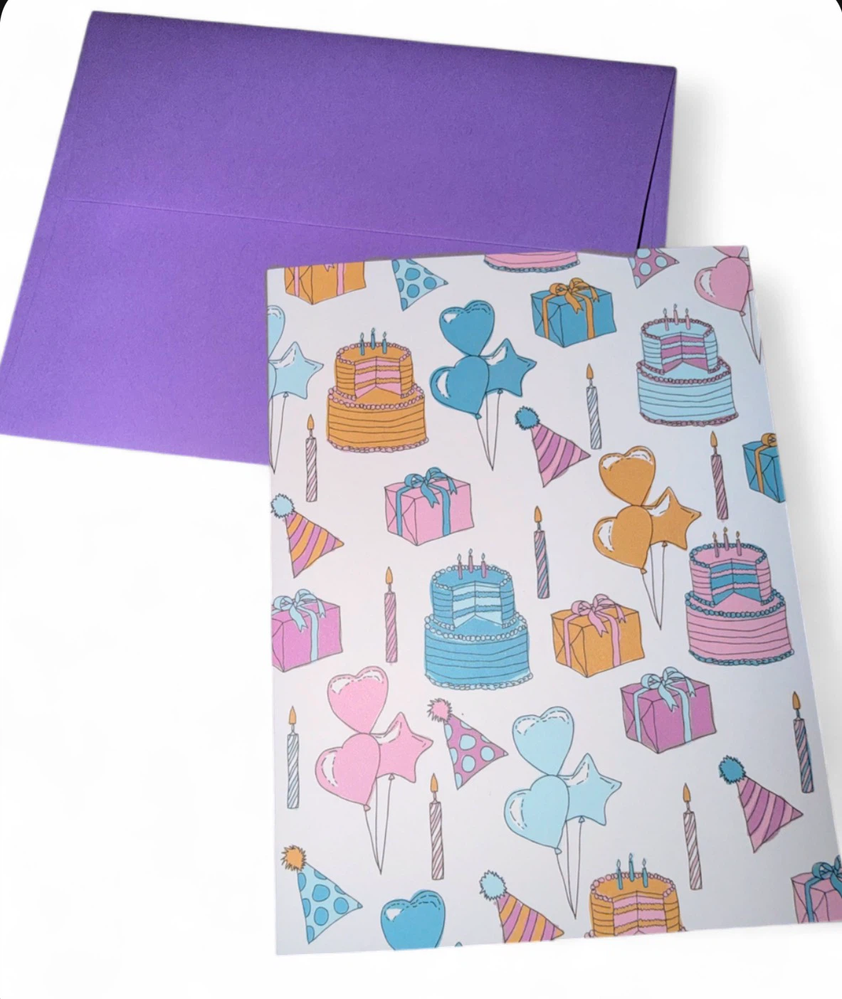 NEW Ash + Chess Birthday Card & Purple Envelope - photo 5