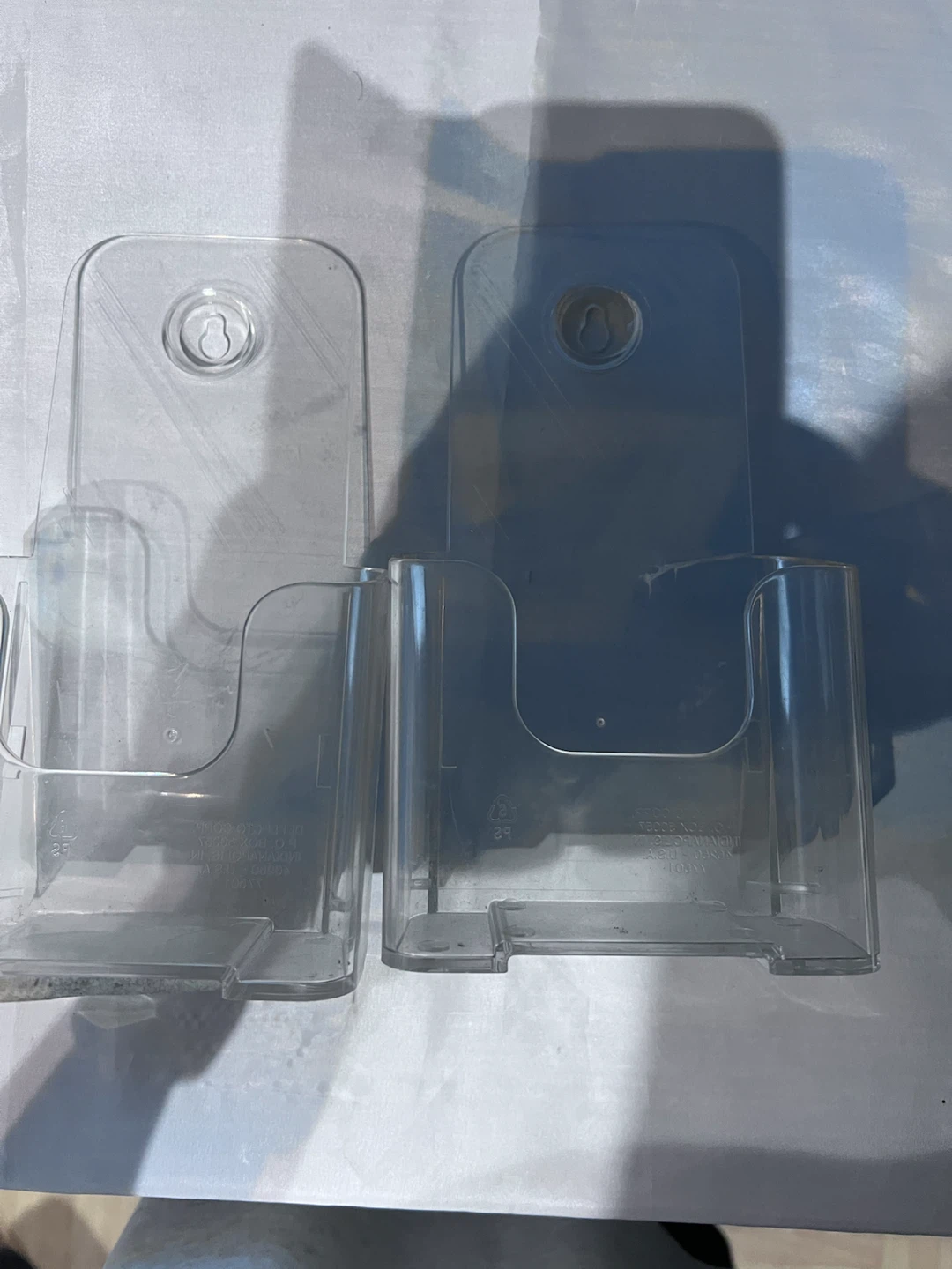 Clear Plastic Brochure Holders - Set of 2