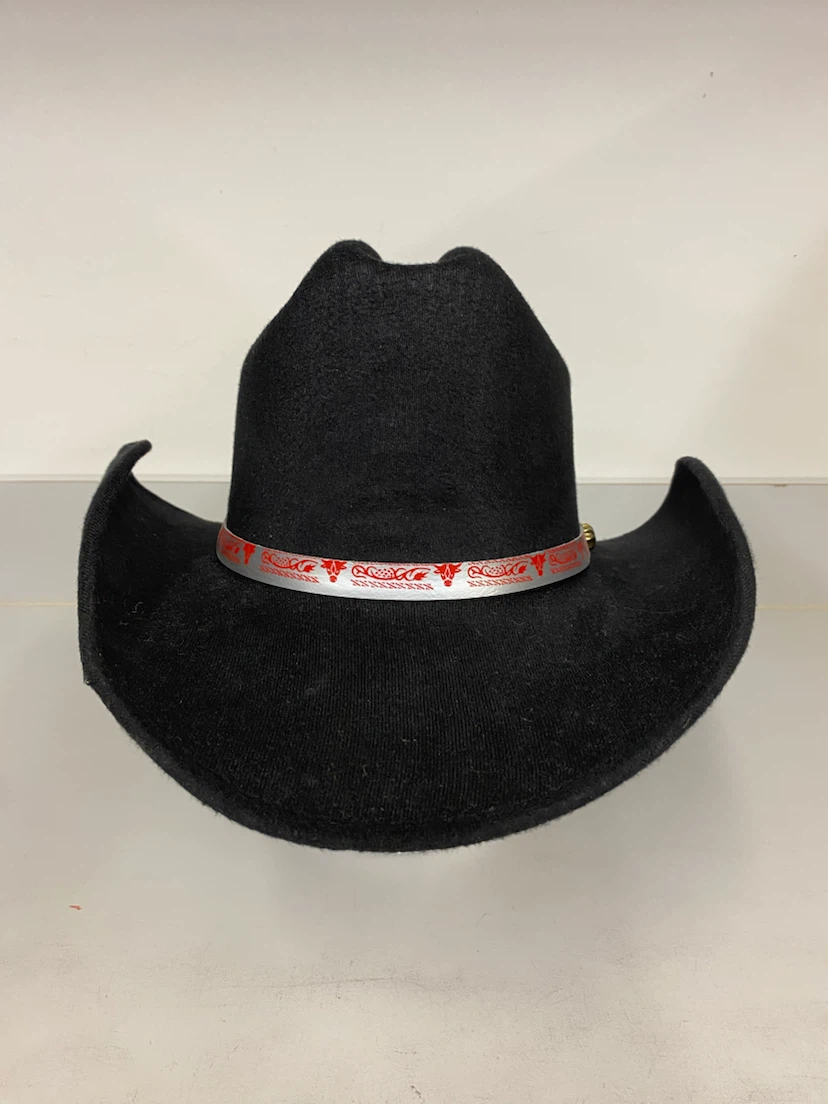Black Cowboy Hat with Decorative Band - photo 2