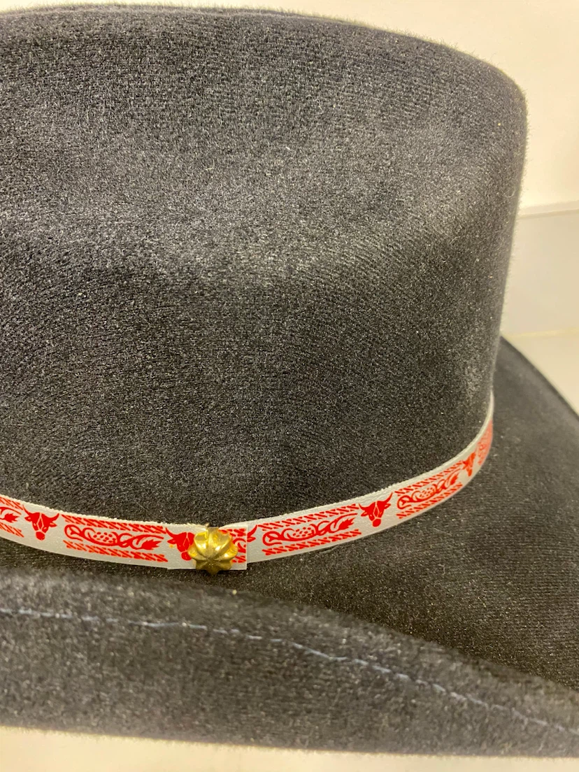 Black Cowboy Hat with Decorative Band - photo 5