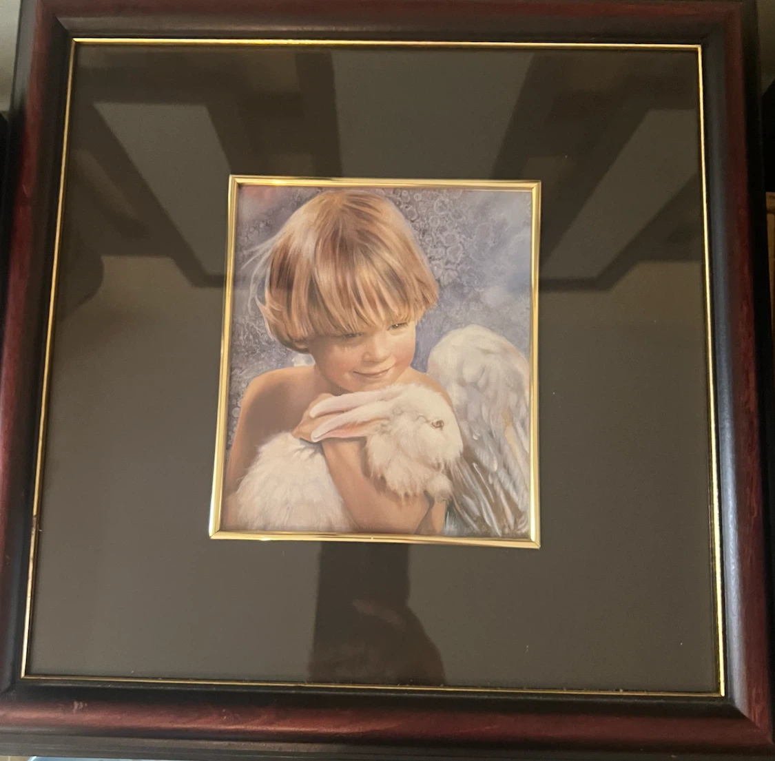 Nancy Noel Framed Art  Jacob in blue and I am Print