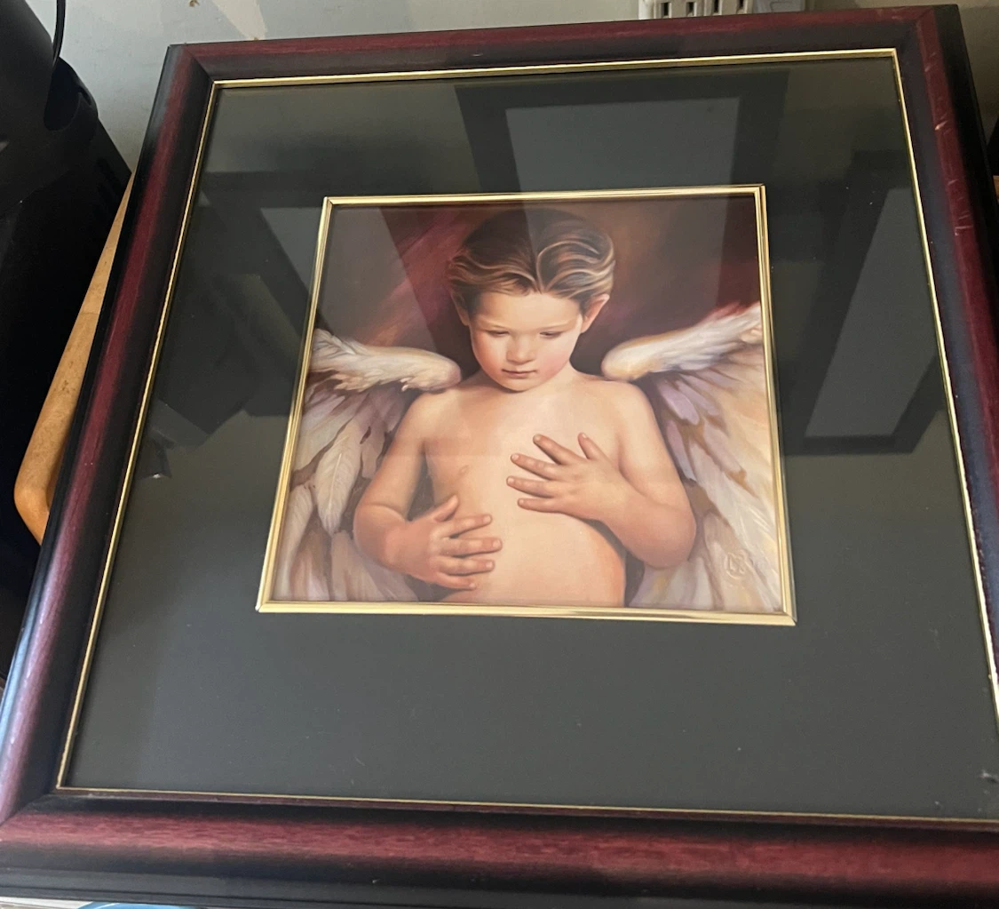 Nancy Noel Framed Art  Jacob in blue and I am Print - photo 2
