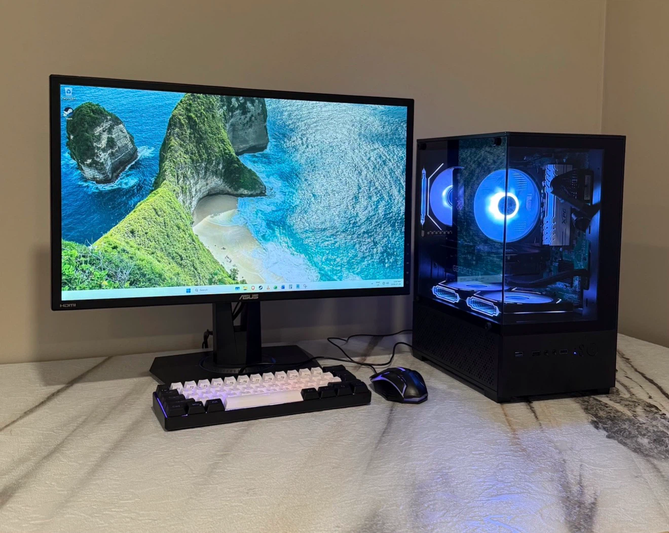 RTX 3060 12GB Gaming PC Bundle - i5, Monitor, Keyboard & Mouse