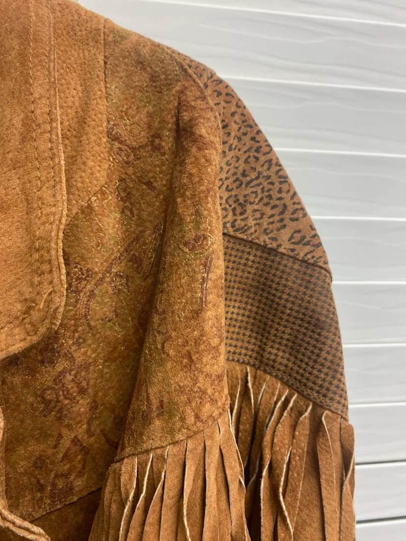 G III Leather Suede Fringe Jacket - photo 3