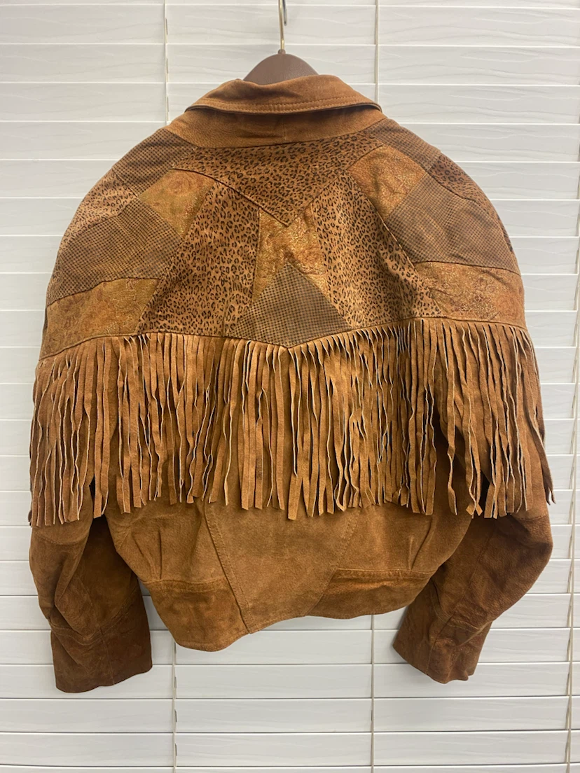 G III Leather Suede Fringe Jacket - photo 5