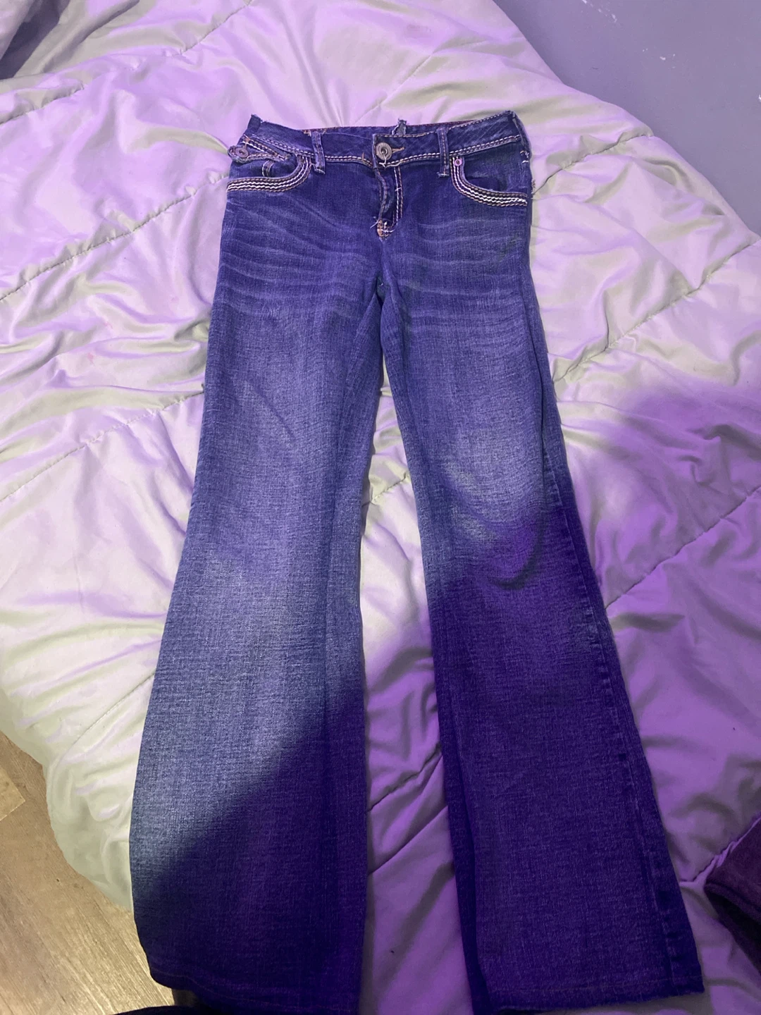 Low rise, Rider Jeans Girls Bootcut Flared Denim