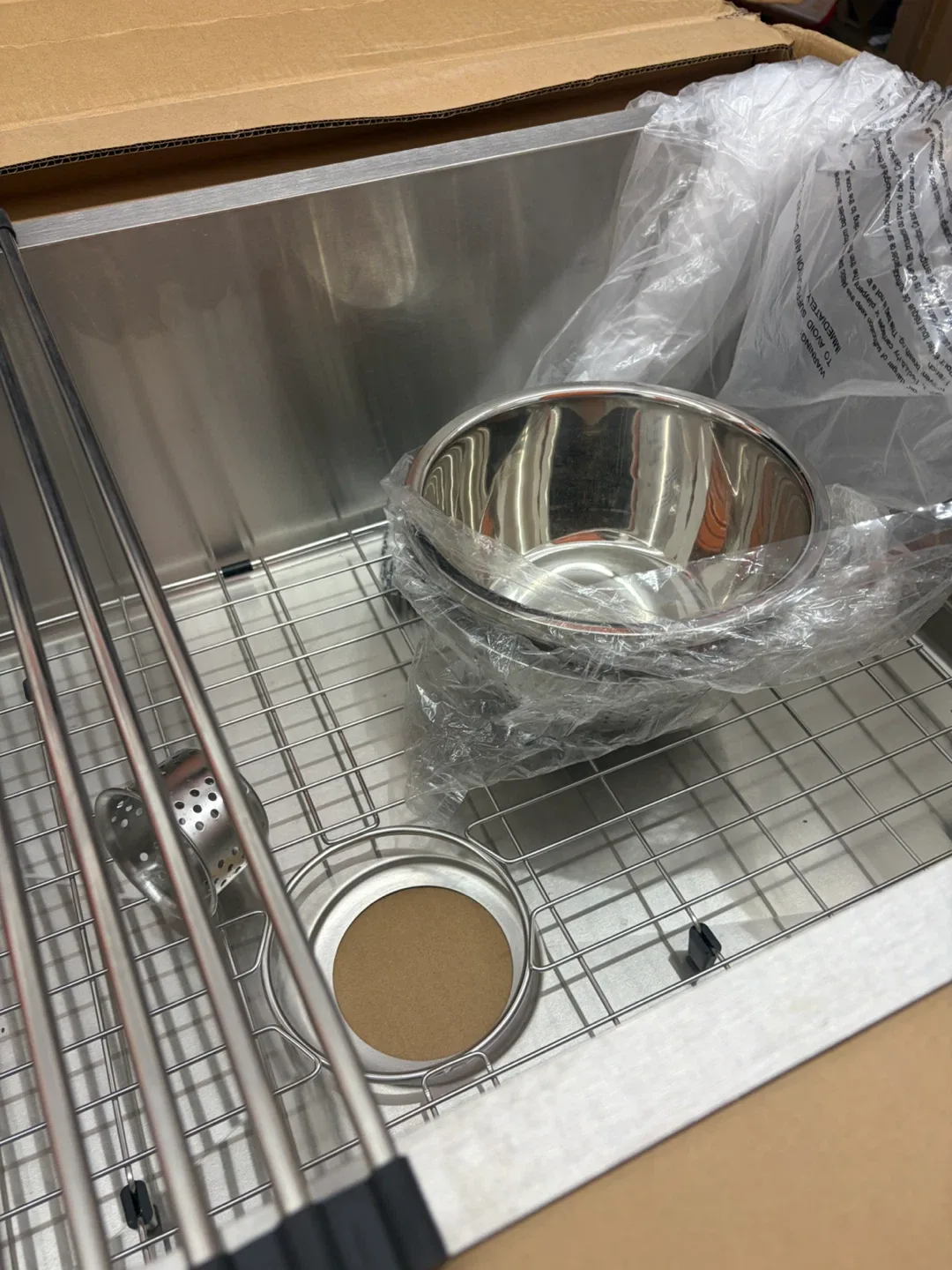 32" Steel Undermount Single Bowl Kitchen Sink - photo 4
