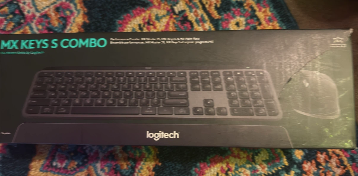 Logitech MX Keys S Combo Keyboard and Mouse with Palm Rest