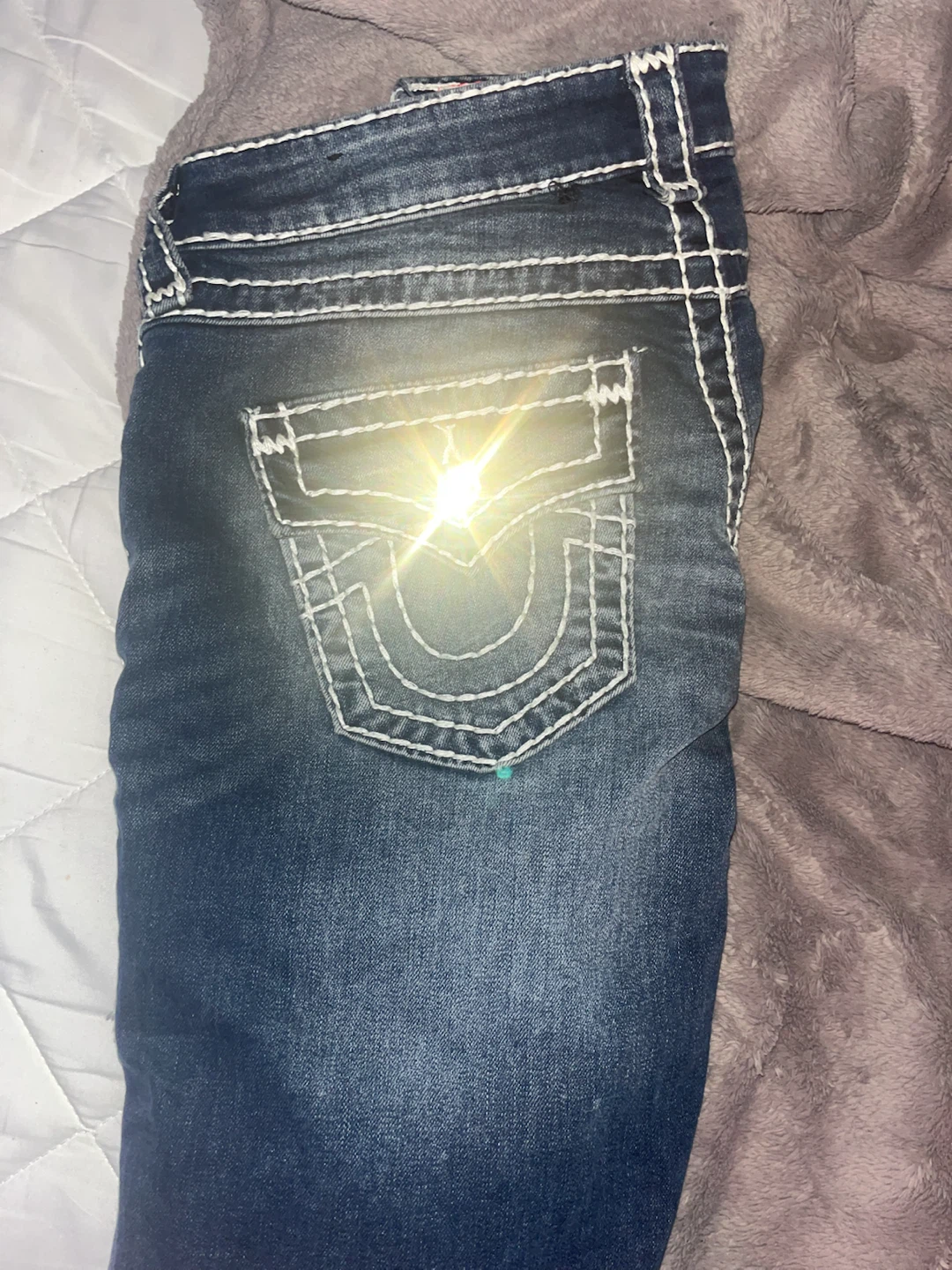 True Religion Jennie Curvy Mid Rise Super Skinny Jeans Size 28 - photo 2