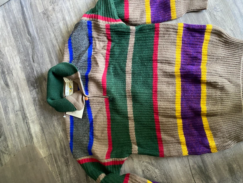 The Impressions Striped Knit Sweater - Size Medium - photo 2