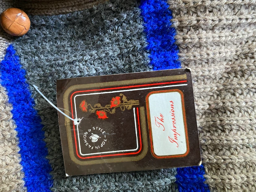 The Impressions Striped Knit Sweater - Size Medium - photo 3