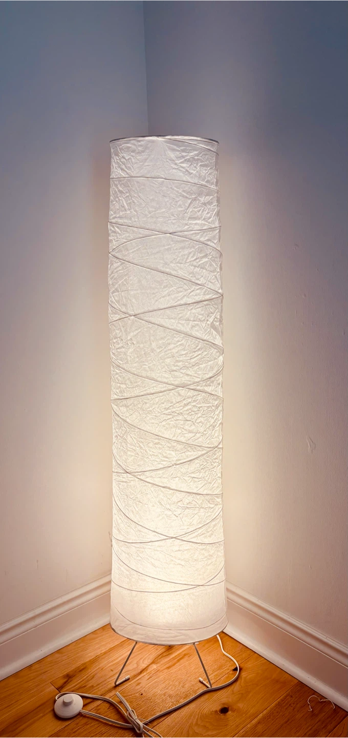 White Paper Floor Lamp