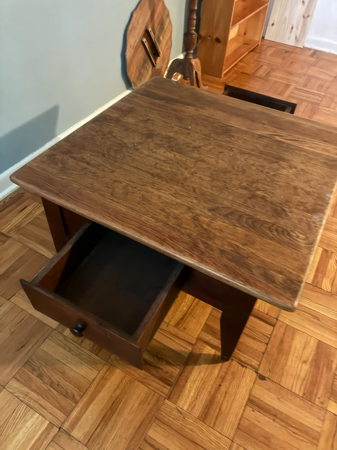 MOVING SALE!! Wooden Side Table with Drawers - photo 4