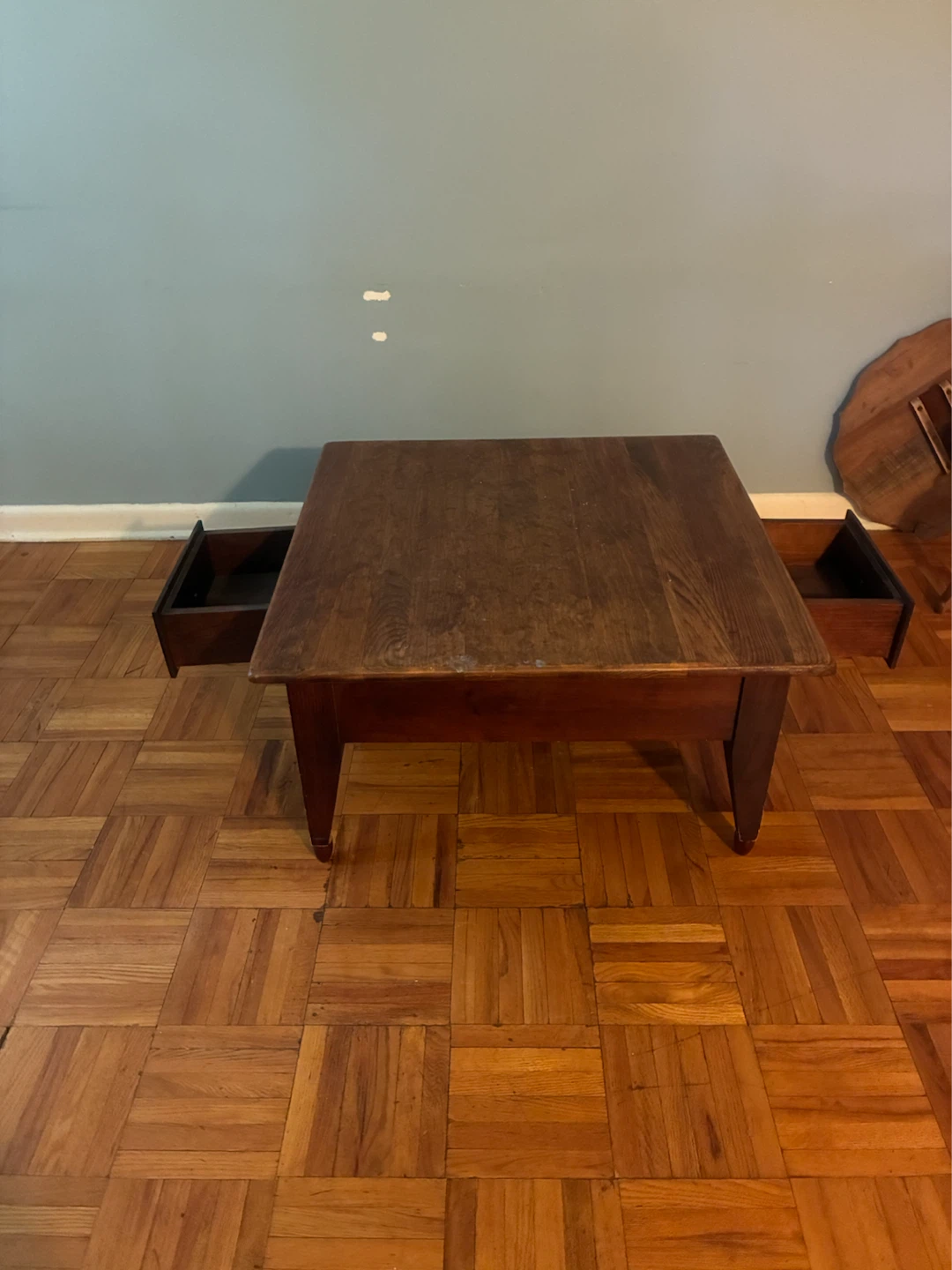 MOVING SALE!! Wooden Side Table with Drawers - photo 2