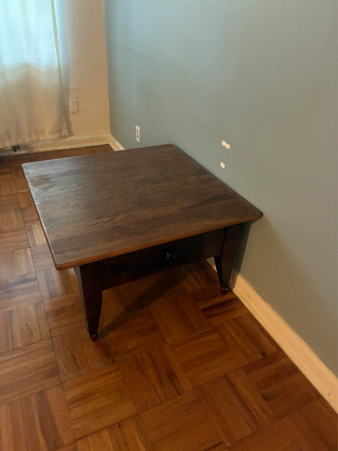 MOVING SALE!! Wooden Side Table with Drawers