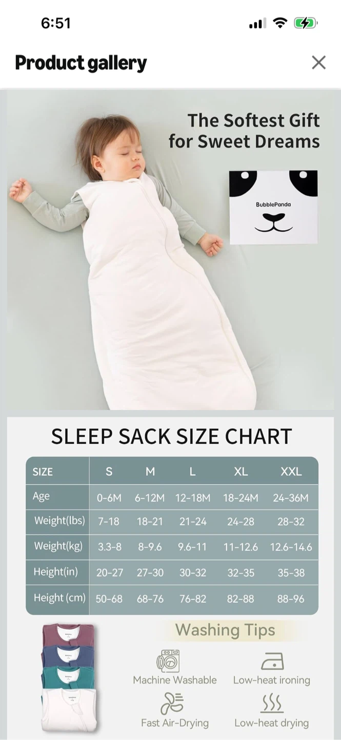 Brand New-Bubble Panda Sleep Sack - XXL, 1.0 Tog